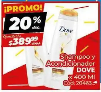 Diarco Shampoo dove 400ml oferta