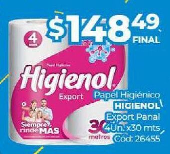 Diarco Papel higiénico higienol oferta