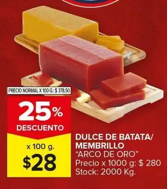 Carrefour Maxi Dulce de batata / membrillo 100g oferta