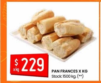 Changomas Pan frances x kg oferta