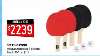 Walmart Set ping pong oferta