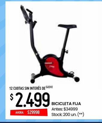 Walmart Bicicleta fija oferta