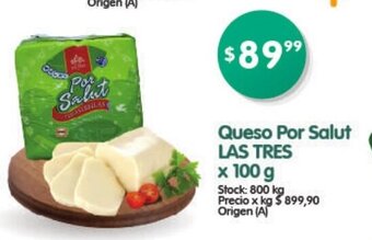 Supermercados Buenos Días Queso Por Salut Las Tres x 100g oferta