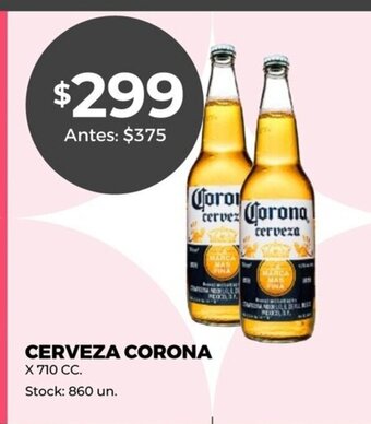 Supermercados Tadicor Cerveza Corona x 710 cc oferta