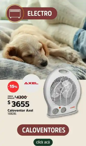 Easy Caloventor Axel 1008280 oferta