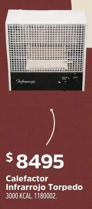Easy Calefactor Infrarrojo Torpedo 3000 Kcal 1180002 oferta