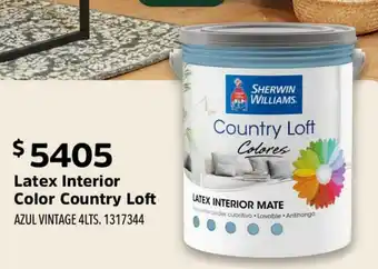 Easy Latex Interior Color Country Loft Azul Vintage 4 Lts. oferta