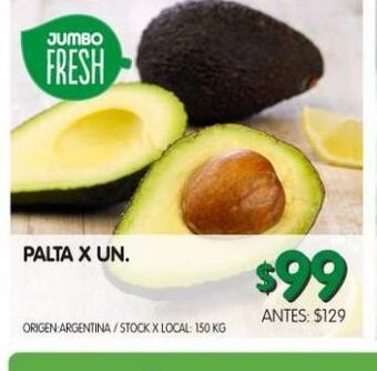 Jumbo Palta x un oferta