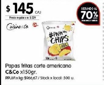 Disco Papas fritas c&co 150g oferta