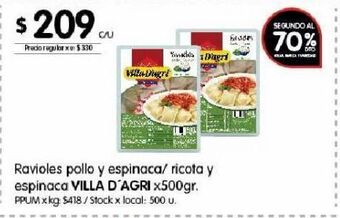 Disco Ravioles villa d'agri 500g oferta