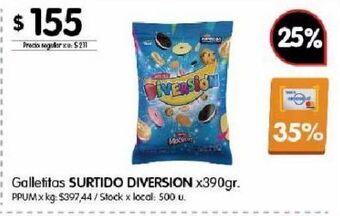 Disco Galletas surtido bagley 390g oferta