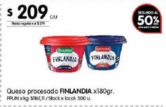 Disco Queso procesado finlandia 180g oferta