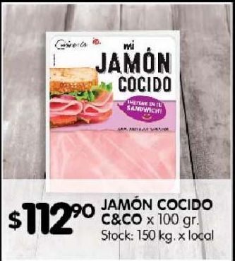 Disco Jamón cocido c&co 100g oferta