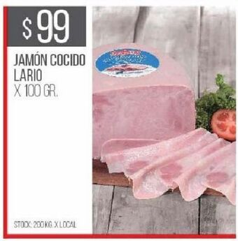 Disco Jamón cocido lario x 100g oferta