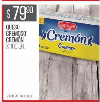 Disco Queso cremoso cremón x 100g oferta