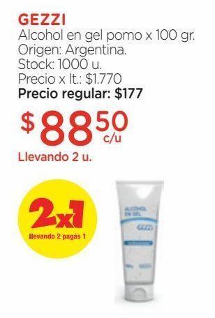 Farmacity Alcohol en gel pomo x 100 gr. oferta
