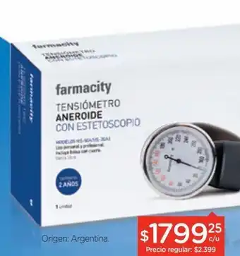 Farmacity Tensiometro aneroide standard con estetoscopio oferta