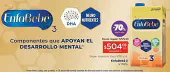 Farmacity Leche infantil enfabebé 3 x 1l oferta