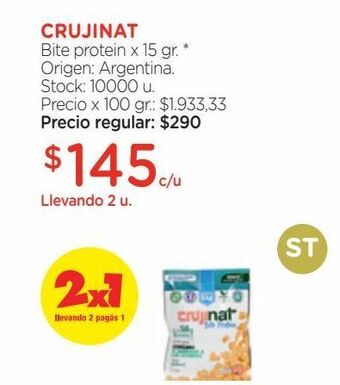 Farmacity Barra de proteína crujinat bite protein x 15 g oferta