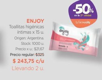 Farmacity Toallas húmedas con aloe vera x 15 un oferta