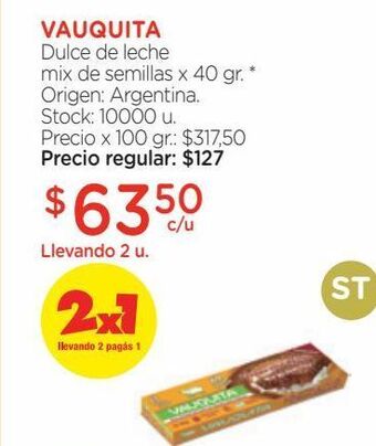 Farmacity Dulce de leche vauquita mix de semillas x 40 g oferta