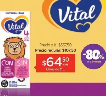 Farmacity Leche infantil vital 4 x 200ml oferta