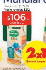 Farmacity Nestum bebida láctea kids banana x 180 ml oferta