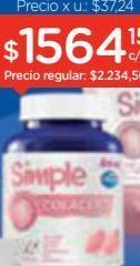 Farmacity Suplemento dietario simple colágeno x 60 un oferta