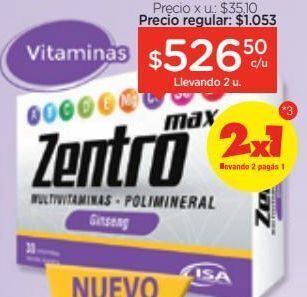 Farmacity Suplemento dietario zentro max ginseng x 30 un oferta
