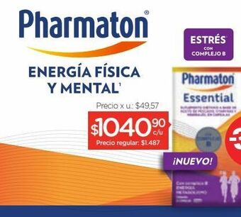 Farmacity Suplemento dietario pharmaton essential x 30 cápsulas oferta