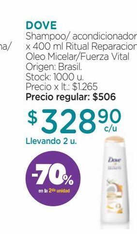 Farmacity Shampoo/ acondicionador x 400 ml oferta