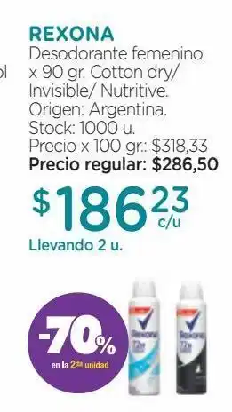 Farmacity Desodorante femenino x 90 gr. oferta