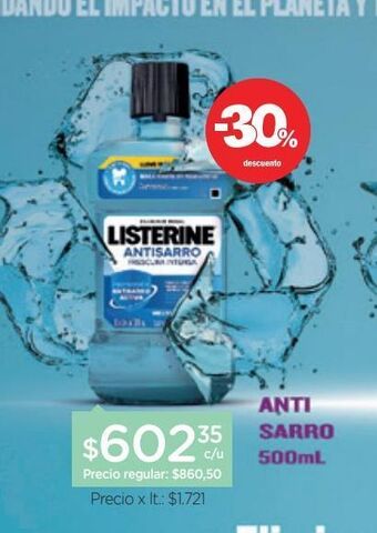 Farmacity Antiseptico bucal anti-sarro x 500 ml oferta