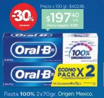 Farmacity Crema dental 100 % cuidado bucal x 70 g oferta