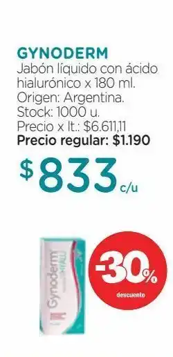 Farmacity Jabón líquido con ácido hialurónico x 180 ml. oferta