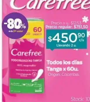 Farmacity Protector diario tanga x 60 u oferta