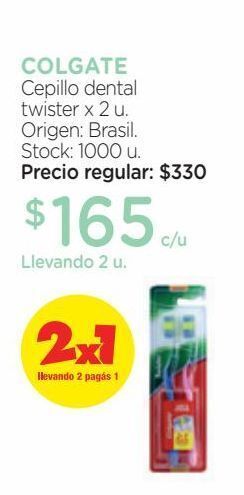 Farmacity Cepillo dental twister x 2 u. oferta