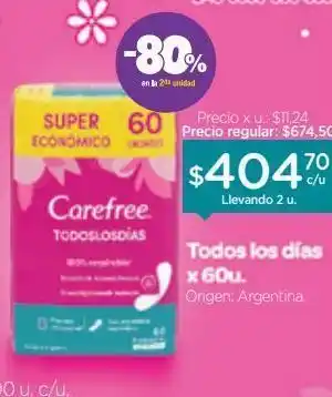 Farmacity Protector diario x 60 u oferta