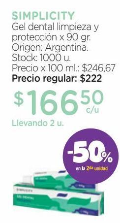 Farmacity Gel dental limpieza y protección x 90 gr. oferta