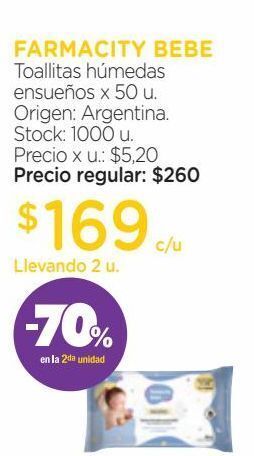 Farmacity Toallitas húmedas farmacity bebé ensueños x 50 un oferta