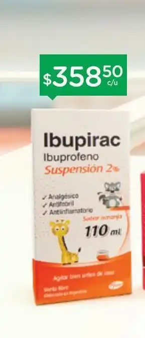 Farmacity Ibuprofeno suspension 2% x 110 ml oferta