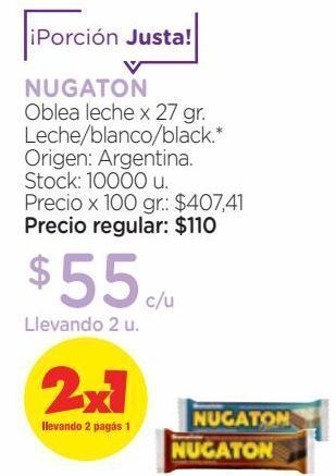 Farmacity Oblea nugaton leche x 27 g oferta