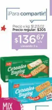 Farmacity Galletitas bagley con salvado x 169 g oferta