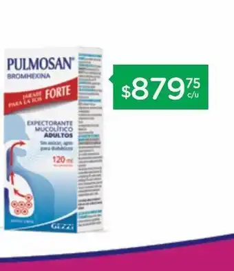 Farmacity Pulmosan antitusivo forte jarabe x 120 ml oferta