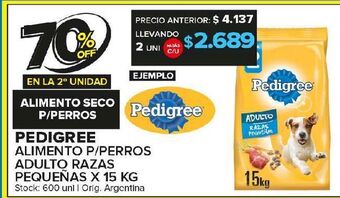 Carrefour Maxi Alimento balanceado para perros pedigree 15kg oferta