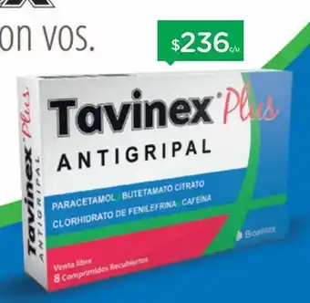 Farmacity Tavinex plus antigripal 8 comprimidos oferta