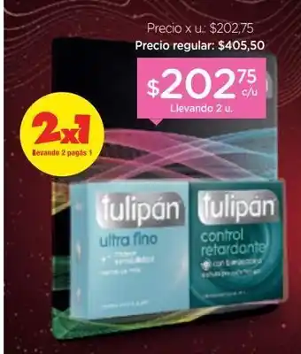 Farmacity Preservativo tulipan bipack oferta