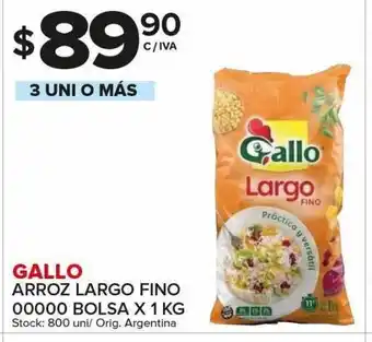 Carrefour Maxi Arroz gallo x 1kg oferta