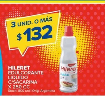 Carrefour Maxi Edulcorante hileret x 250cc oferta