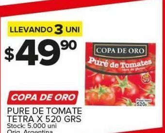 Carrefour Maxi Puré de tomate copa de oro x 520g oferta